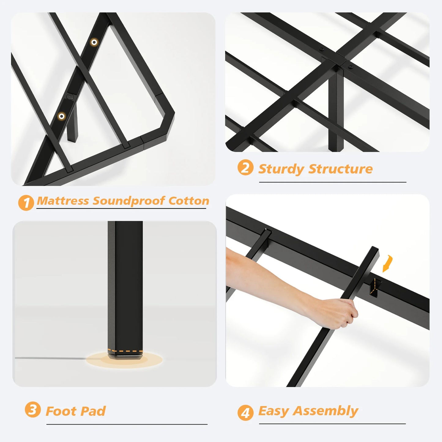 New Arrival Adjustable Convertible Wood Frame Floating Beds High Quality Factory Wholesale Furniture Bed Accessories Legs