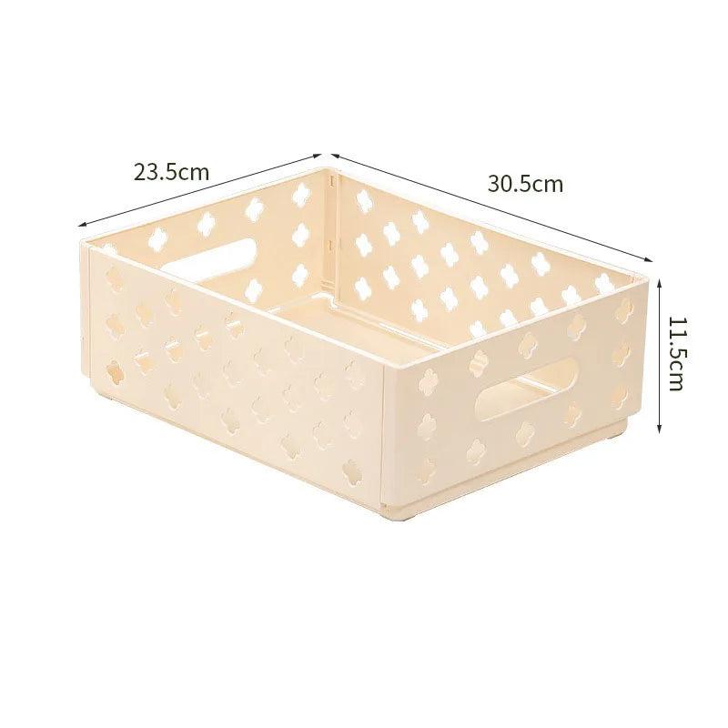 Foldable Storage Baskets Desktop Stackable Cute Makeup Jewellery Toys Boxes for Bedroom Classroom Office Organizer
