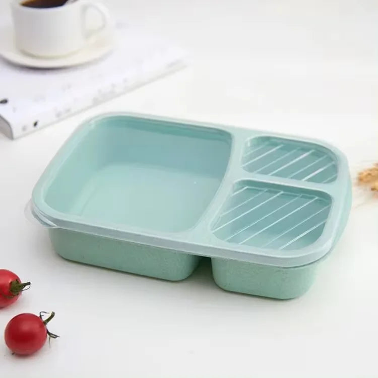3-Compartment Bento Lunch Box for Meal Prep & Food Storage