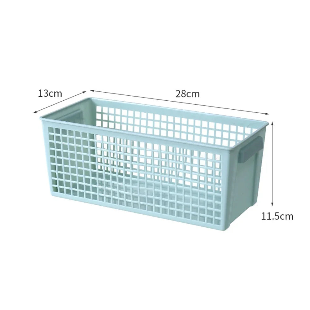 Desktop Basket Snack Storage Hollow Rectangular Storage Basket Widely Used In Families, Balconies, Living Rooms And Bathrooms