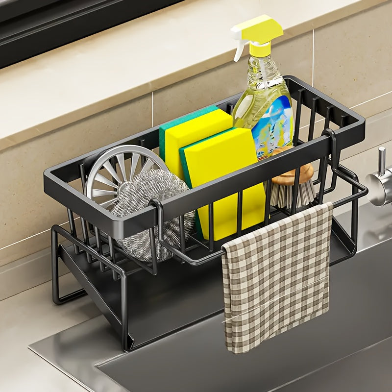 NNETM Kitchen Sink Organizer with Dishcloth Holder