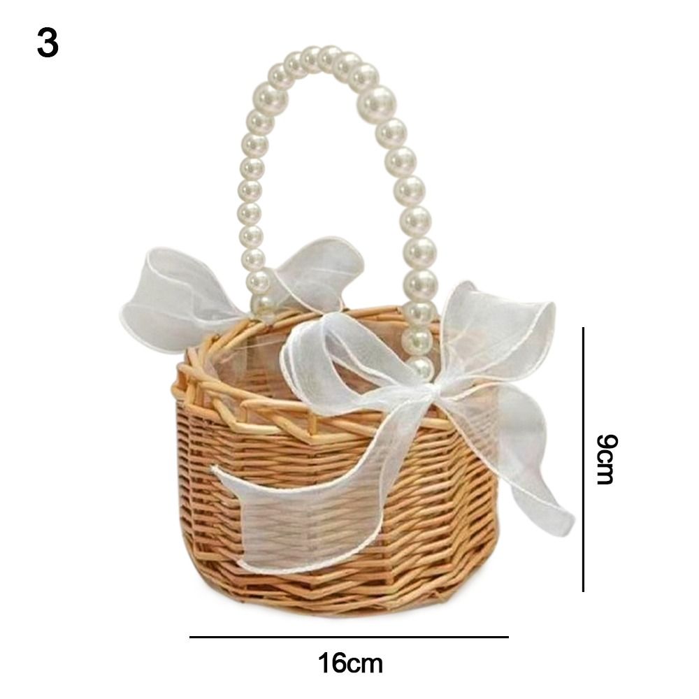 New Paper Rope Storage Basket with Handle Organizing Wicker Baskets Decorative Handmade Countertop Storage Bins High Quality