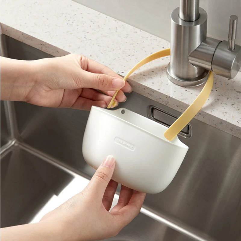 Kitchen Drain Rack Hanging Basket Sink Storage Supplies Soap Sponge Rack Face Towel Storage Rack Home Bathroom Kitchen Supplies