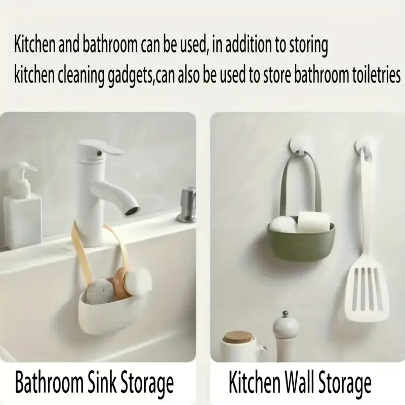 Kitchen Drain Rack Hanging Basket Sink Storage Supplies Soap Sponge Rack Face Towel Storage Rack Home Bathroom Kitchen Supplies
