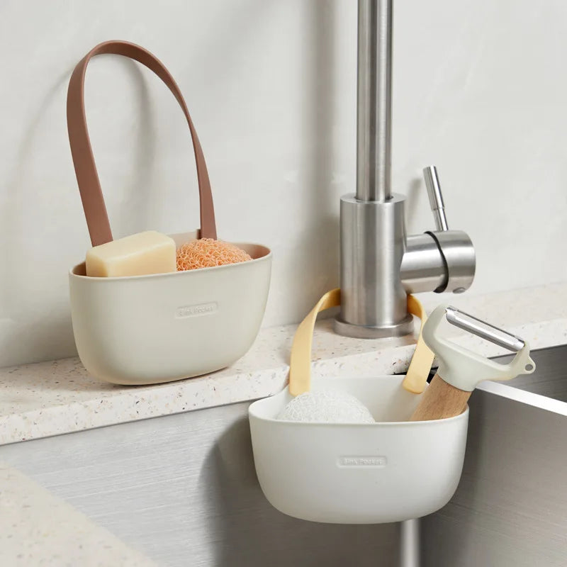 Kitchen Drain Rack Hanging Basket Sink Storage Supplies Soap Sponge Rack Face Towel Storage Rack Home Bathroom Kitchen Supplies