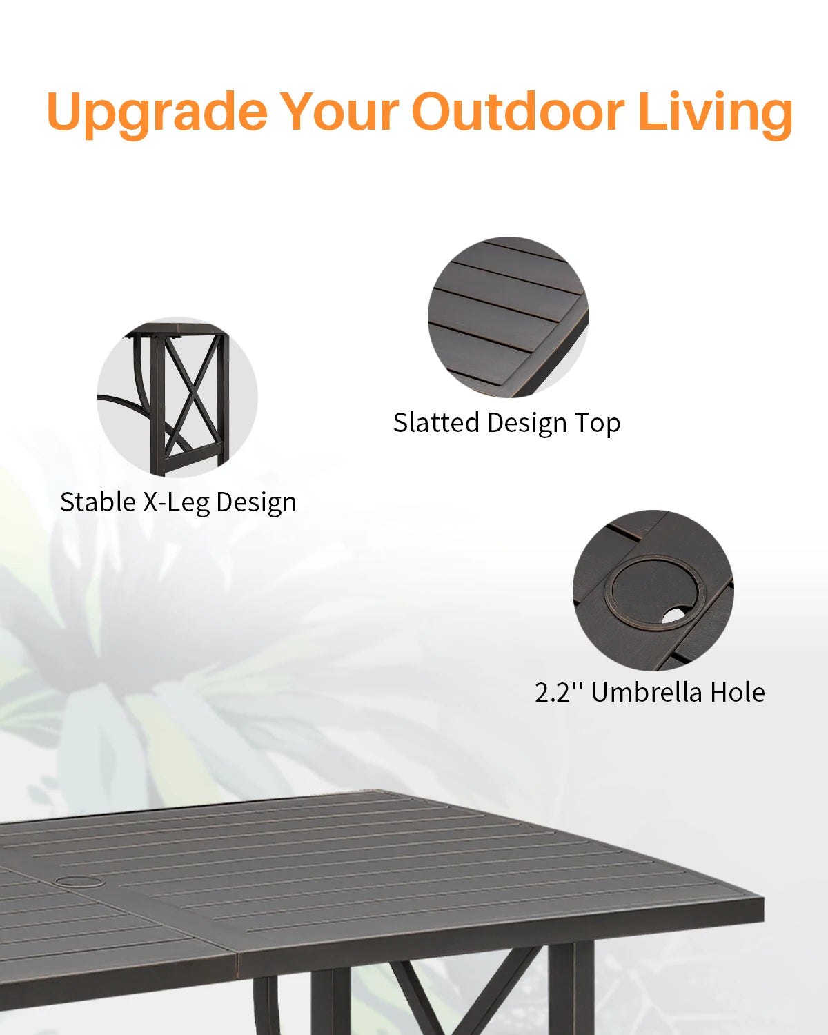 Premium 9-Piece Antique Outdoor Dining Set Lightweight Aluminum All-Weather UV-Resistant Free US Shipping Home School Furniture