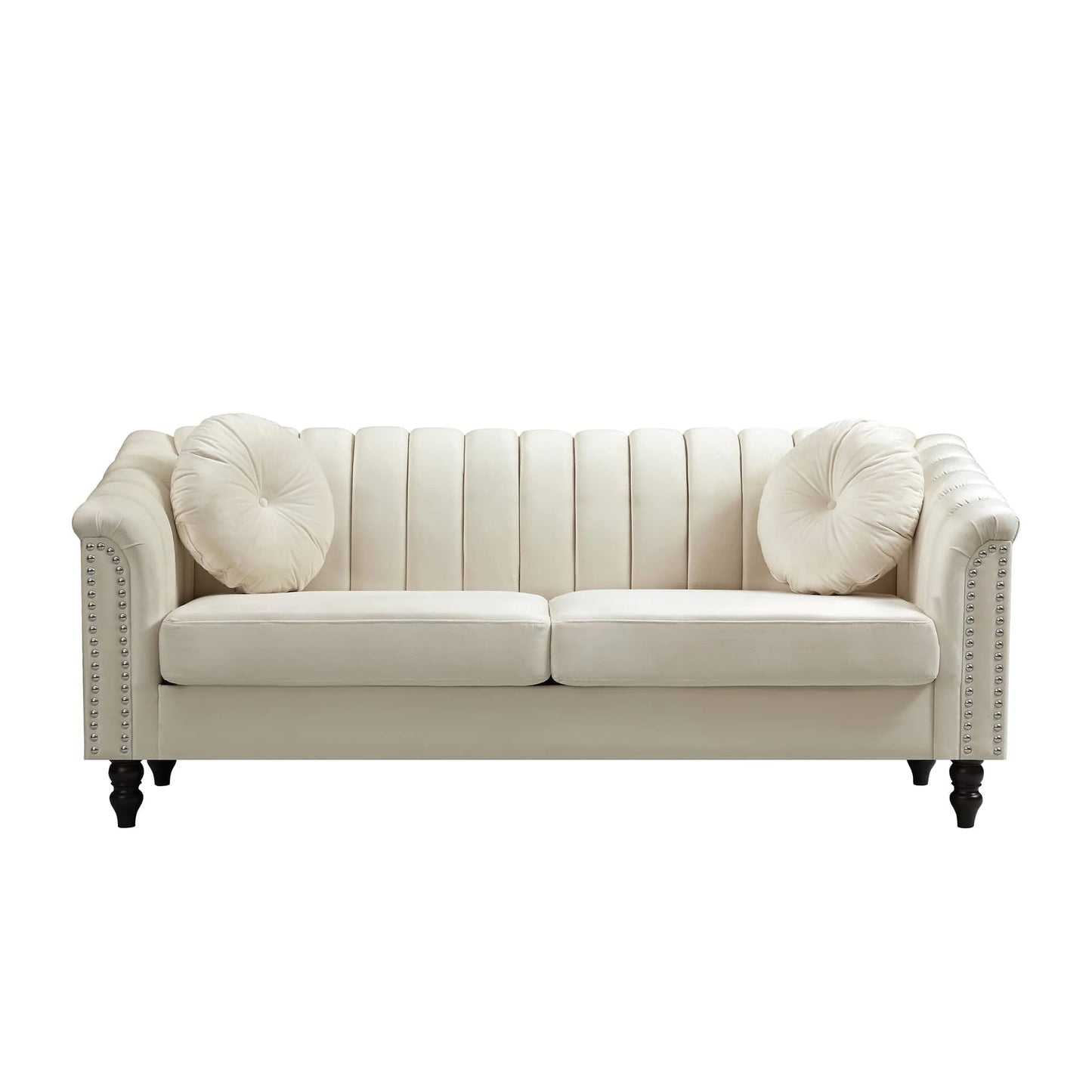 Modern Nordic Design Luxury Living Room Set New Style 2-Seater Leather Sofa Upholstered Corner Furniture for Home Use