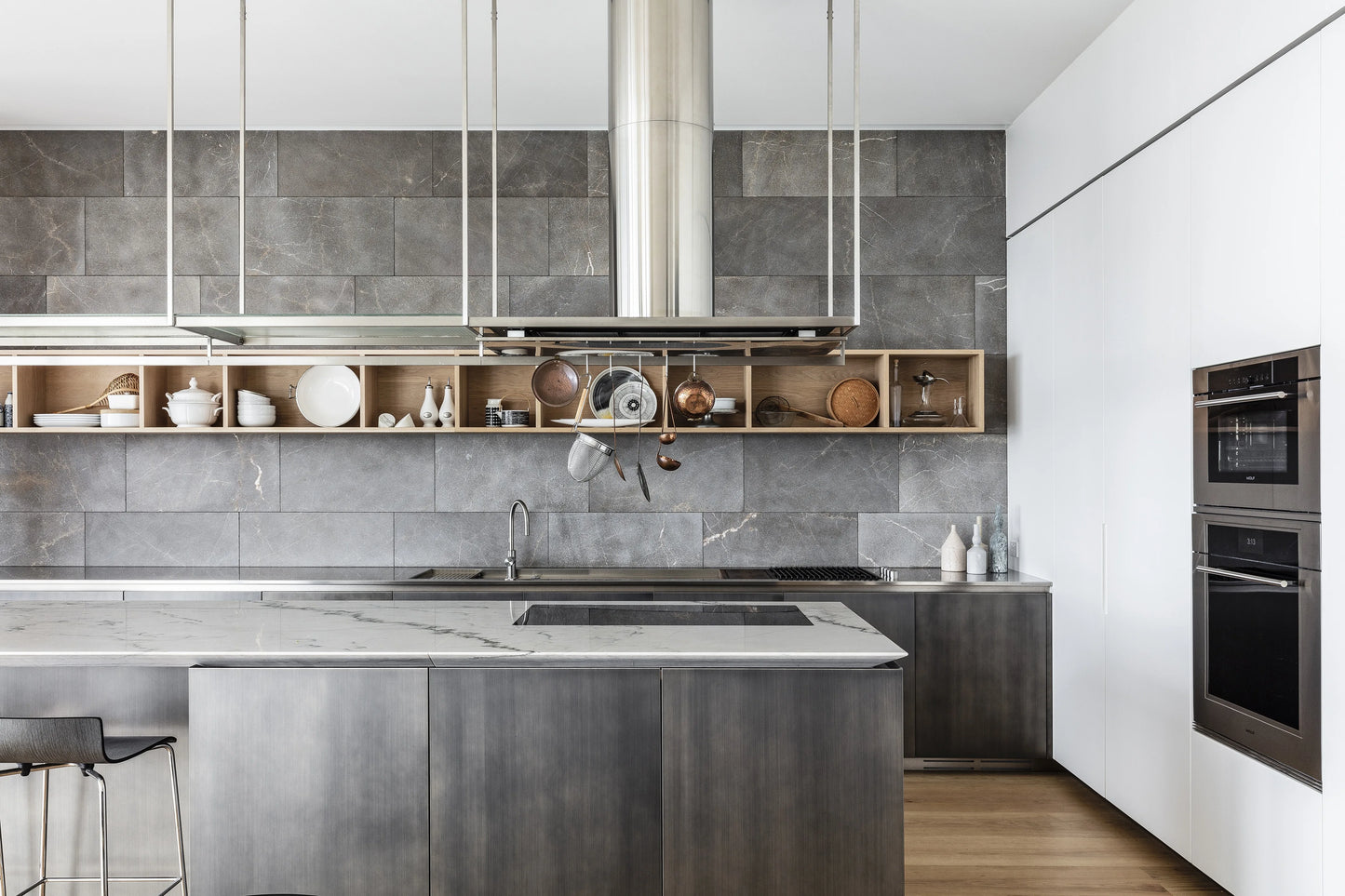 Angel Grace Modern White Shaker Modular Kitchen Cabinet MDF Panel PVC/Lacquer Design Island Furniture Kitchen Cabinets Product