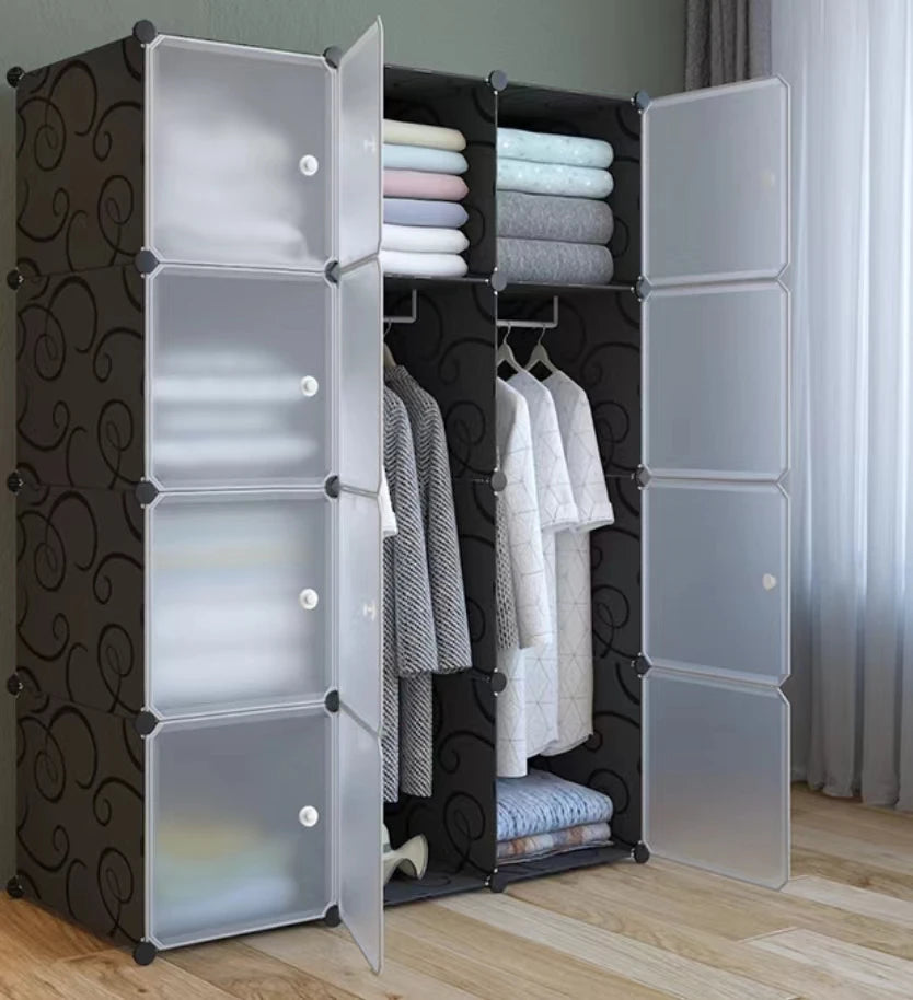 JAYA Diy Bedroom Portable Storage Cloth Wardrobe Plastic Designs Cabinet Master Style Online Built Baby Home Furniture