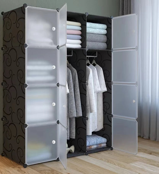 JAYA Diy Bedroom Portable Storage Cloth Wardrobe Plastic Designs Cabinet Master Style Online Built Baby Home Furniture