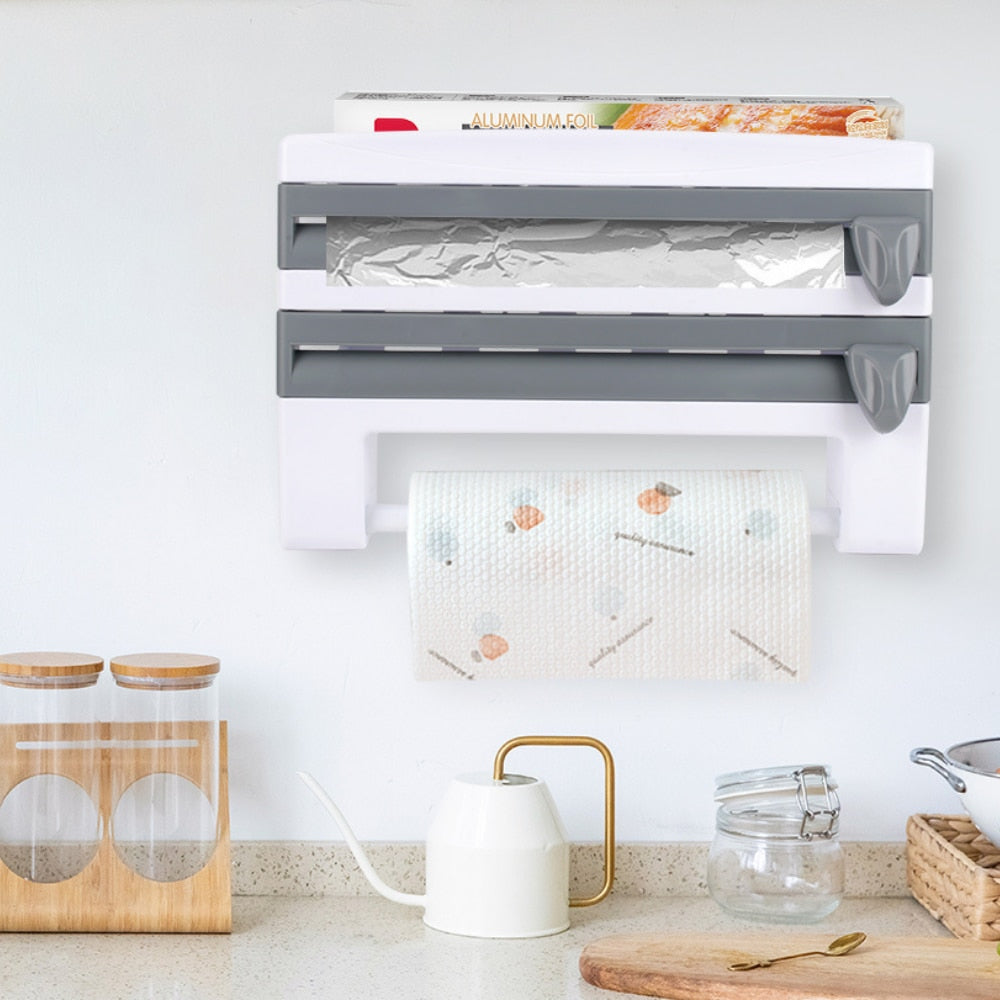 NNEOBA Paper Towel Holder Rack Kitchen Organizer
