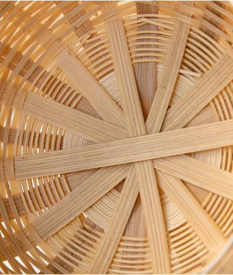 Woven Basket with Lid Decorative Small Bamboo Basket Bamboo Products Fine Woven Hand Basket Creative Small Bamboo Basket Crafts