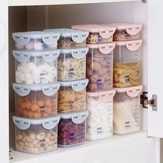 Clear Airtight Food Storage Canisters (3 Sizes)