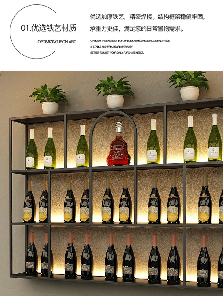 Living Room Bar Cabinet Storage Column Display Design Wedding Kitchen Houses Handmade Wine Rack Modern Wijnrek Square Furniture