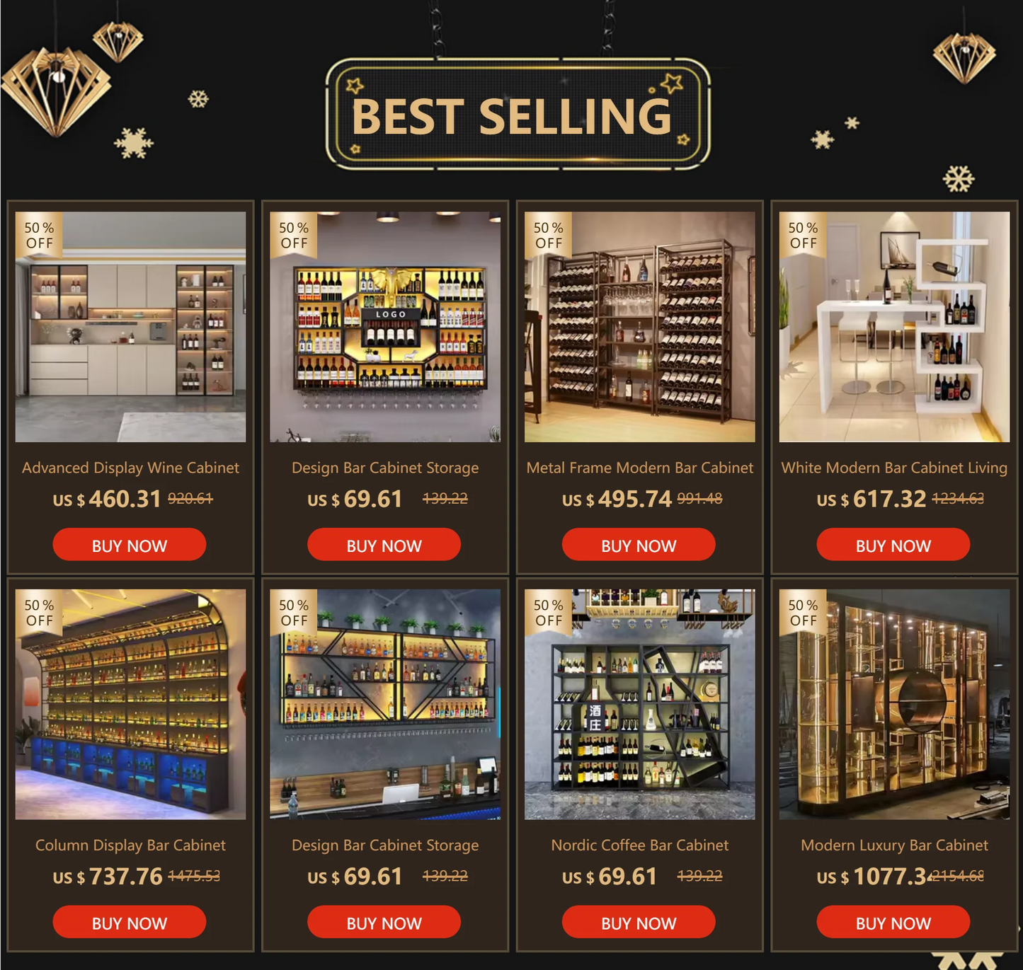 Living Room Bar Cabinet Storage Column Display Design Wedding Kitchen Houses Handmade Wine Rack Modern Wijnrek Square Furniture