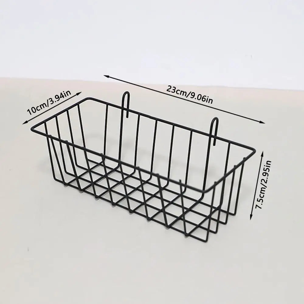 Multifunctional Kitchen Bathroom Panel Basket DIY Hanging Grid Rack Art Storage Baskets Display Racks Home Wall Decoration