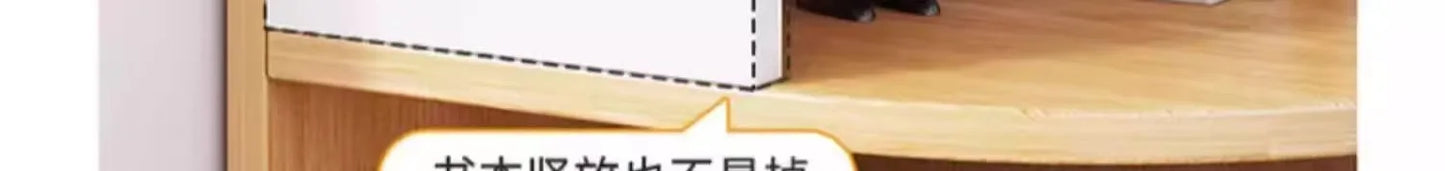 Solid Wood Wall-Mounted Corner Shelf Unit Narrow Bookshelf with Storage Space-Saving Design for Small Living Room & Home Office