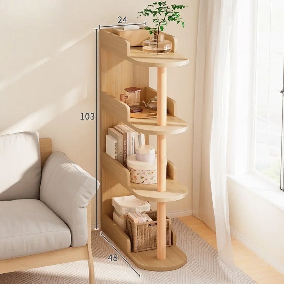 Living Room Crevice Storage Rack Bedroom Bedside Space Saving Storage Cabinet Clip Gap Storage Shelf Household Small Bookshelf