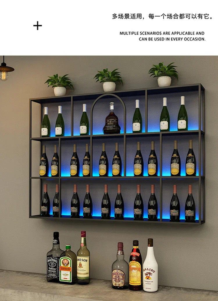 Living Room Bar Cabinet Storage Column Display Design Wedding Kitchen Houses Handmade Wine Rack Modern Wijnrek Square Furniture