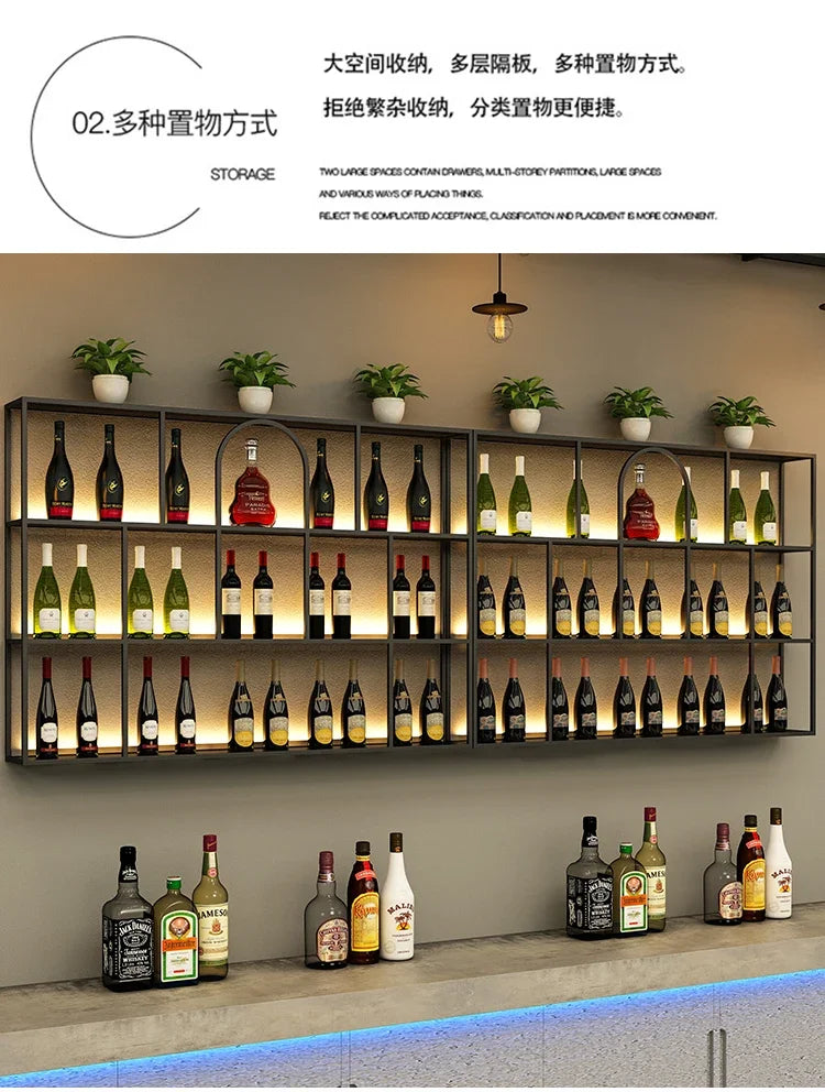 Living Room Bar Cabinet Storage Column Display Design Wedding Kitchen Houses Handmade Wine Rack Modern Wijnrek Square Furniture