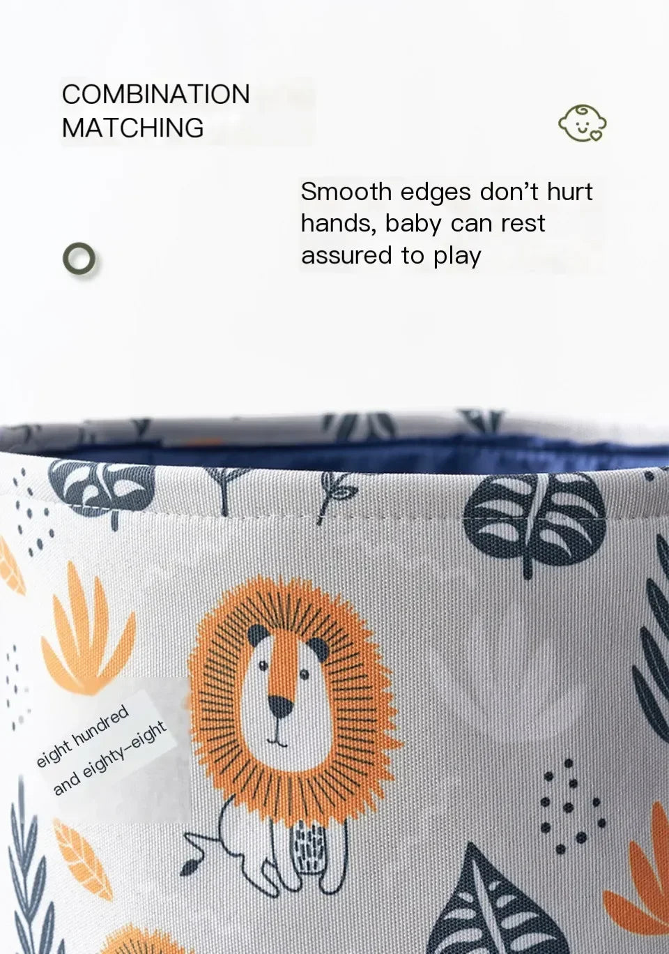 Toys Storage Baskets Collapsible Convenient Storage Basket Cartoon Print Thickened Fabric Drawstring Clutter Storage Organizer