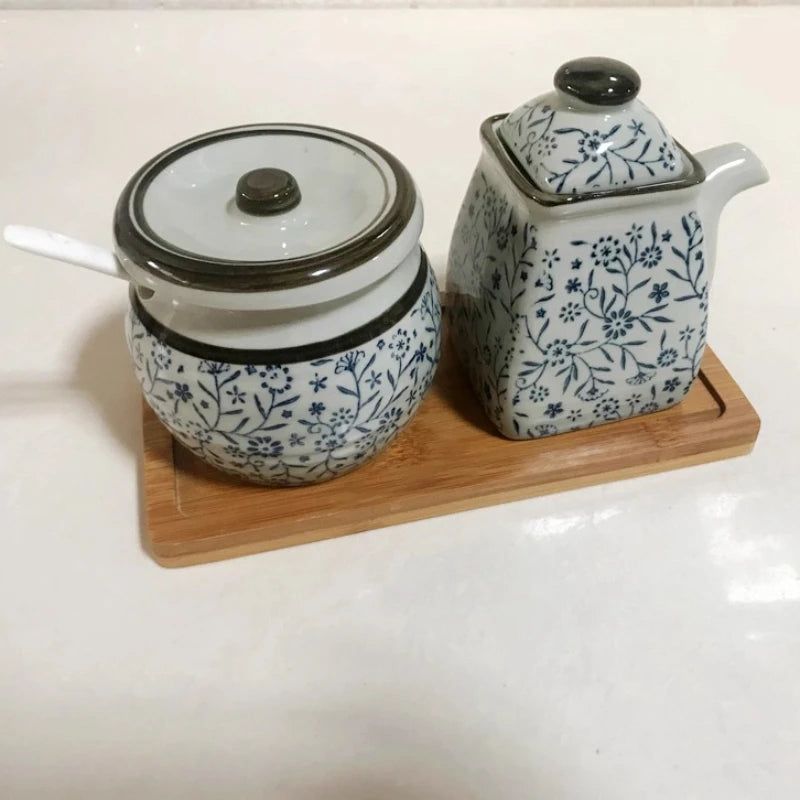 Kitchen Condiment Storage Set, Household Chopstick Holder, Unique Oil Dispenser, Modern Dining Table Organization