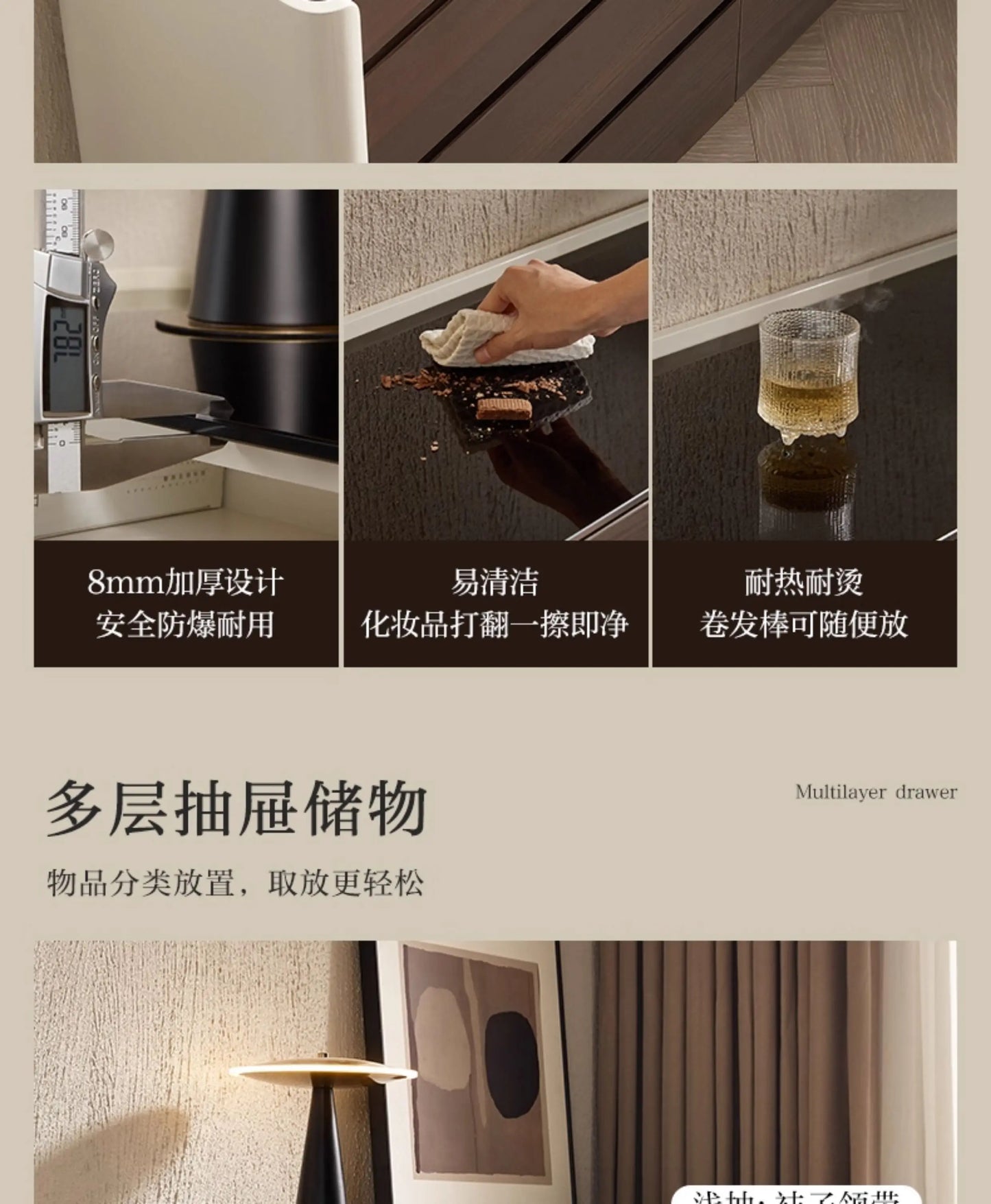 Modern luxury living room cabinets Storage locker Dresser Wardrobe display cabinet drawer type storage stand home furniture