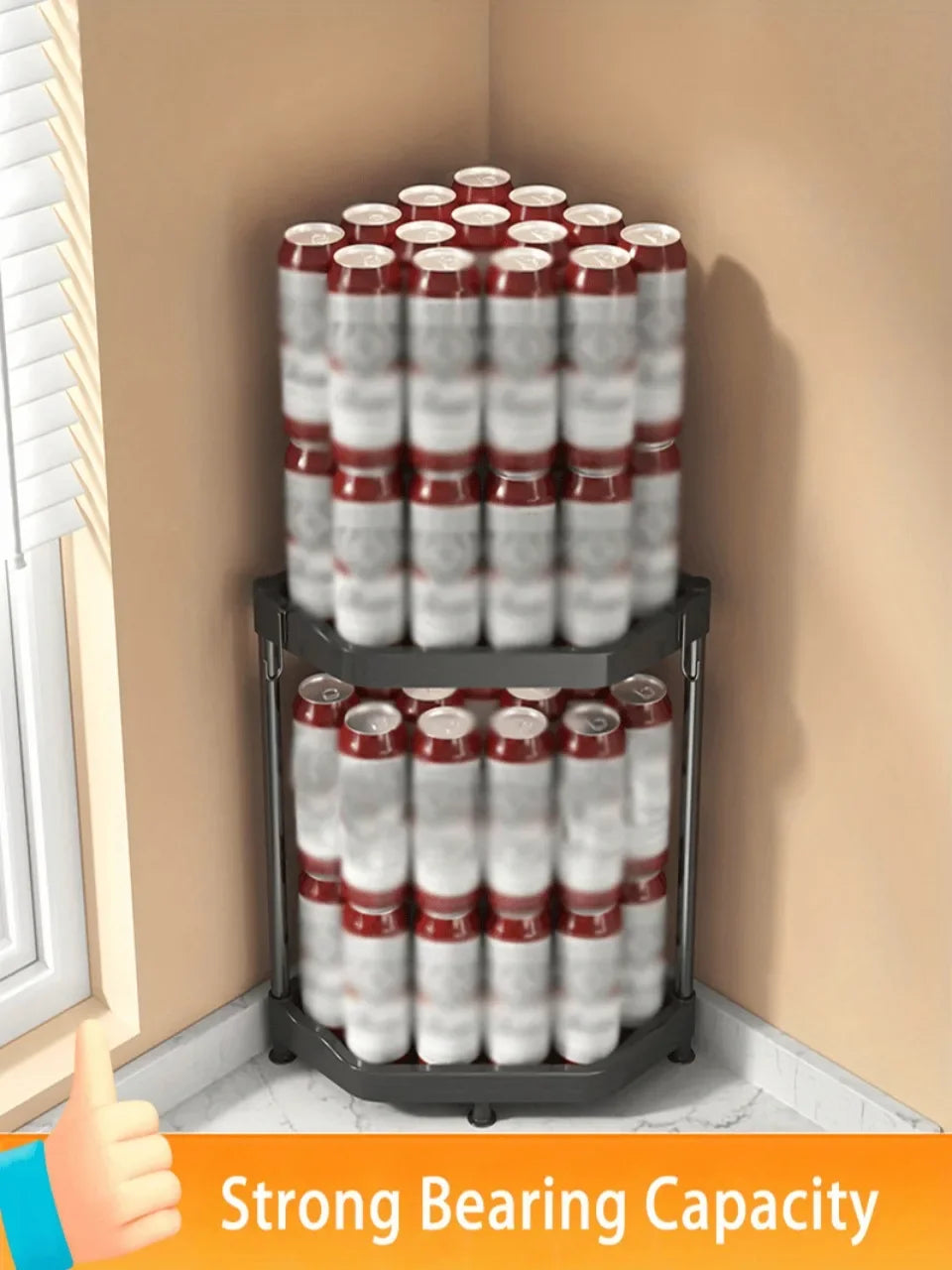 Kitchen Seasoning Shelf Spice Countertop Corner Stands Easy To Clean Space Saving Chopstick Organizer Housewear & Furnishings