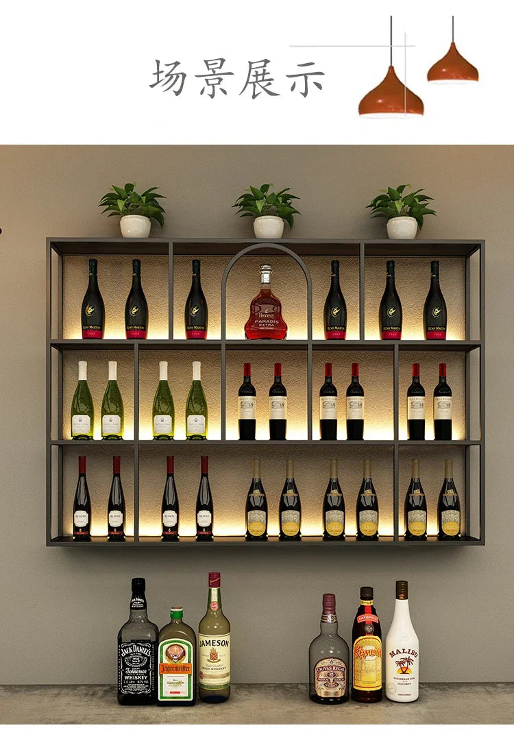 Living Room Bar Cabinet Storage Column Display Design Wedding Kitchen Houses Handmade Wine Rack Modern Wijnrek Square Furniture