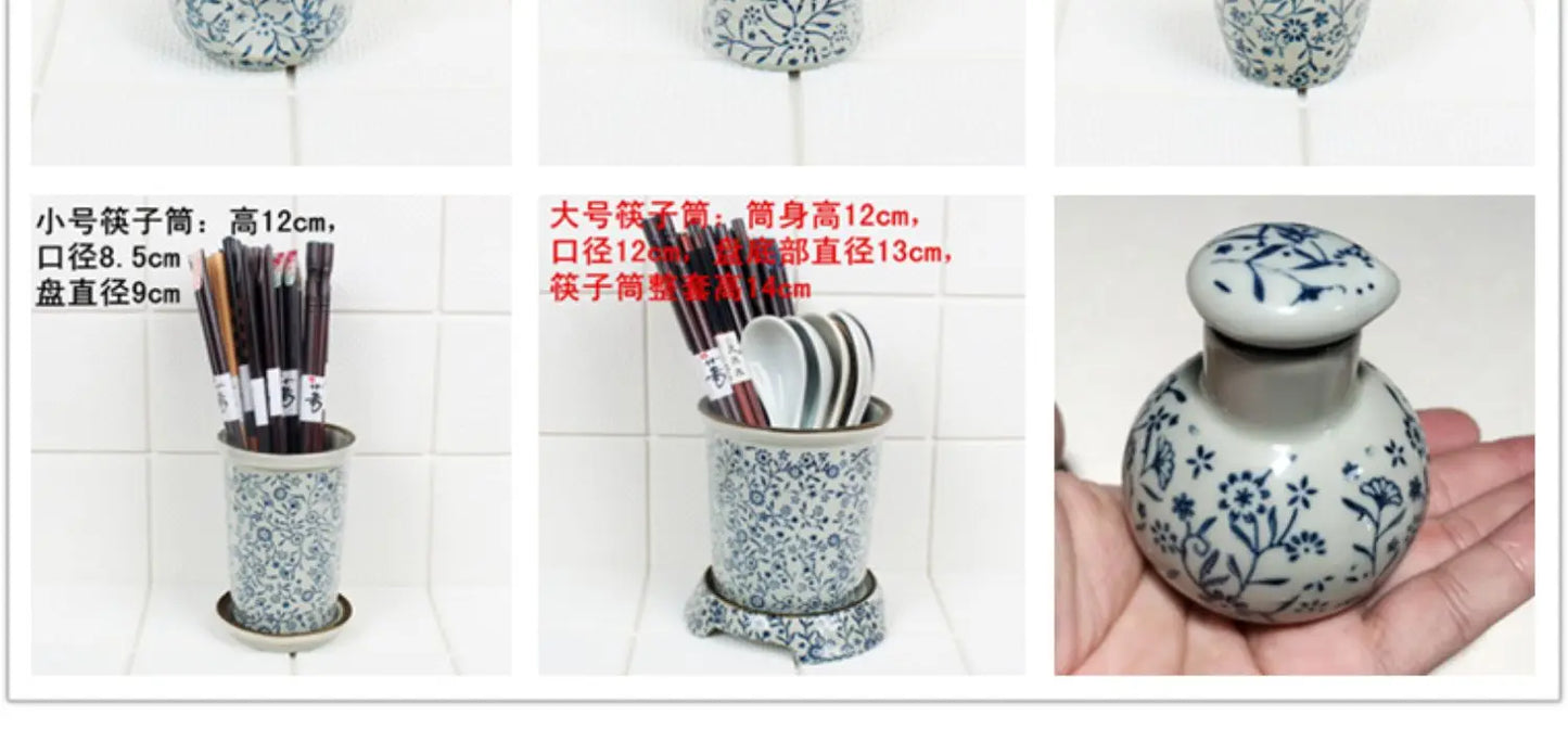 Kitchen Condiment Storage Set, Household Chopstick Holder, Unique Oil Dispenser, Modern Dining Table Organization