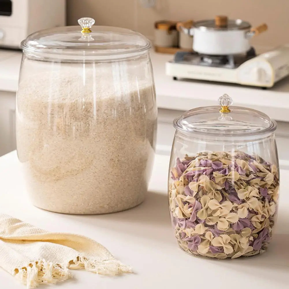 Large Clear Airtight Pantry Storage Container for Cereals, Flour & Dry Foods