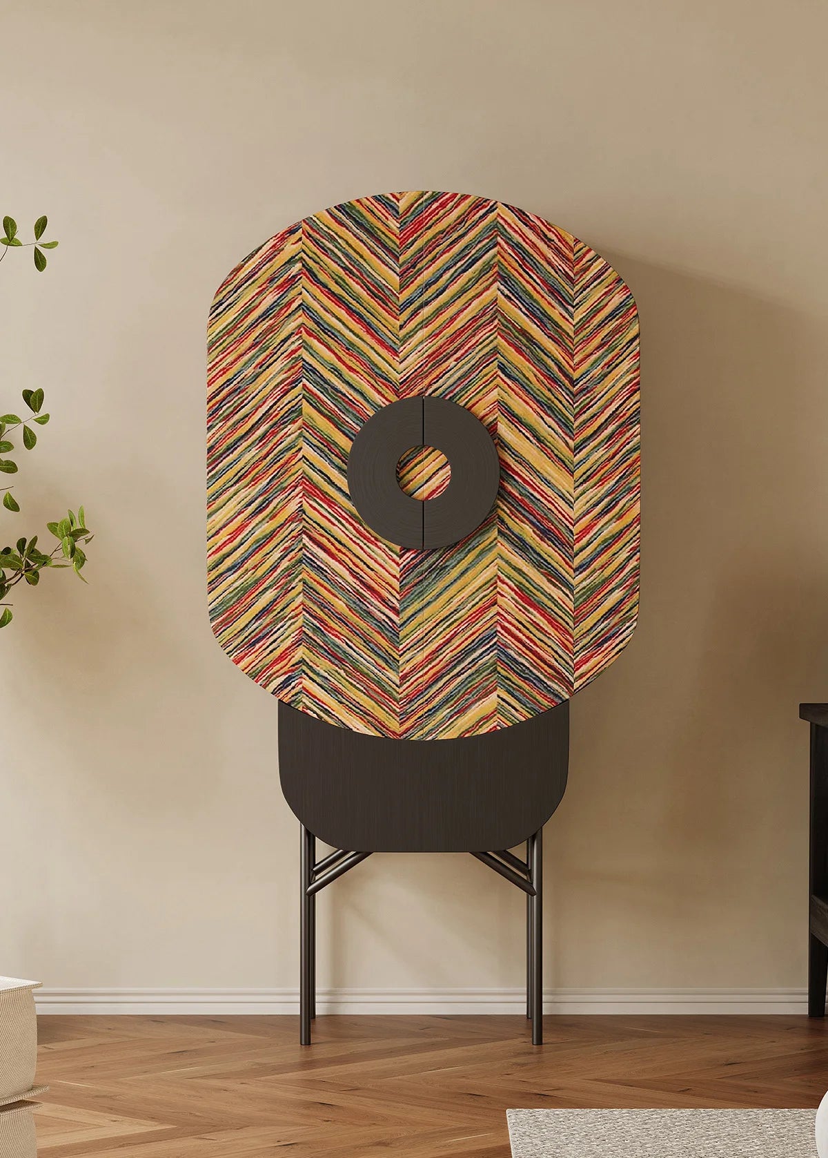 Living Room Against Wall Tall Chest of Drawers Art Display Cabinet  Designer Model Entryway Cabinet