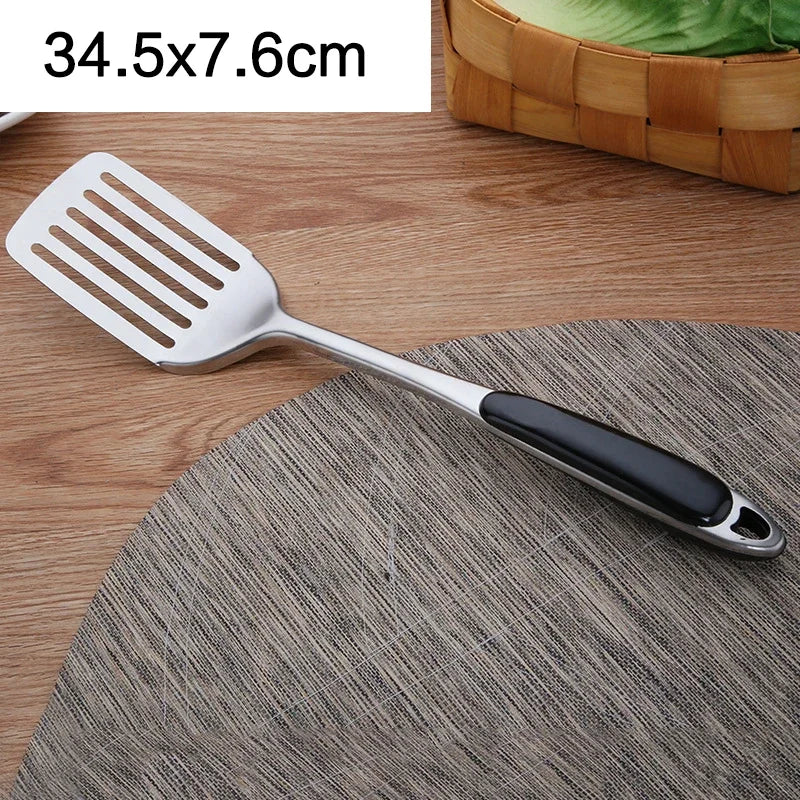 Kitchen Utensils  Stainless Steel Spatula Soup Spoon Shovel Thickened Anti-scalding Rice Spoon Frying Shovel Utensils Kitchen