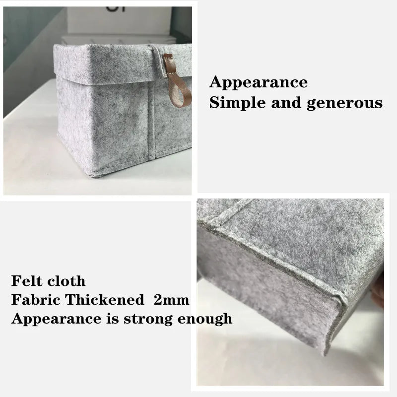 Desktop Storage Baskets Felt fabric Bedroom countertop Organize Basket Pen holder Sundries Cosmetics Storage,Basket of flowe