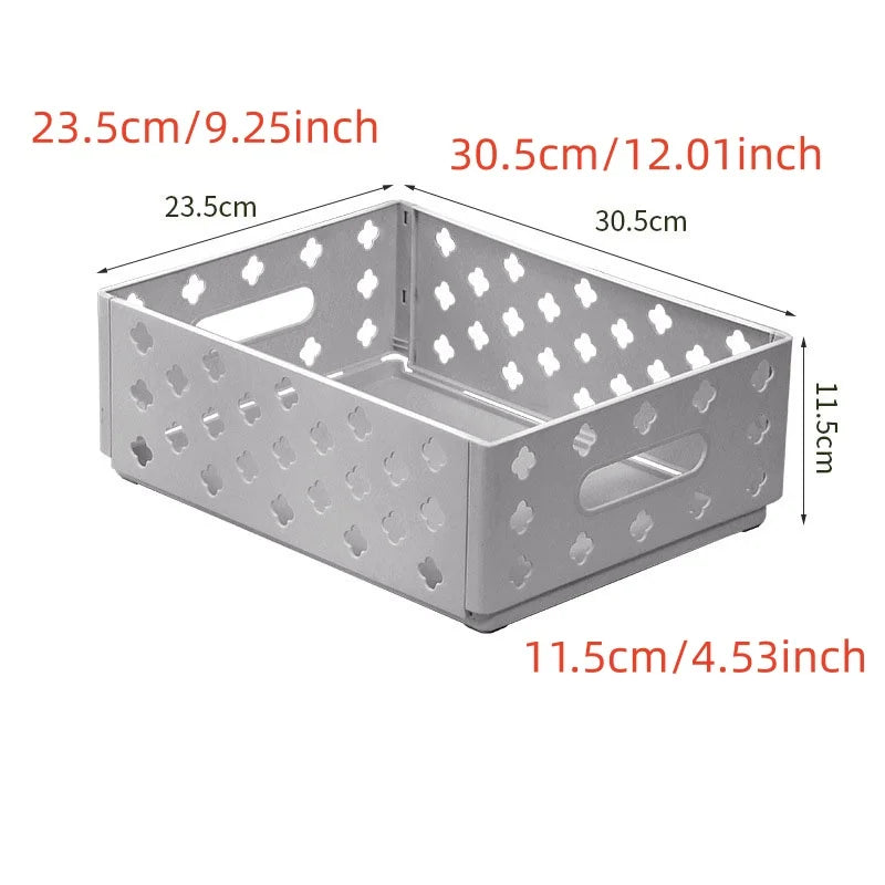 Foldable Storage Baskets Desktop Stackable Cute Makeup Jewellery Toys Boxes for Bedroom Classroom Office Organizer