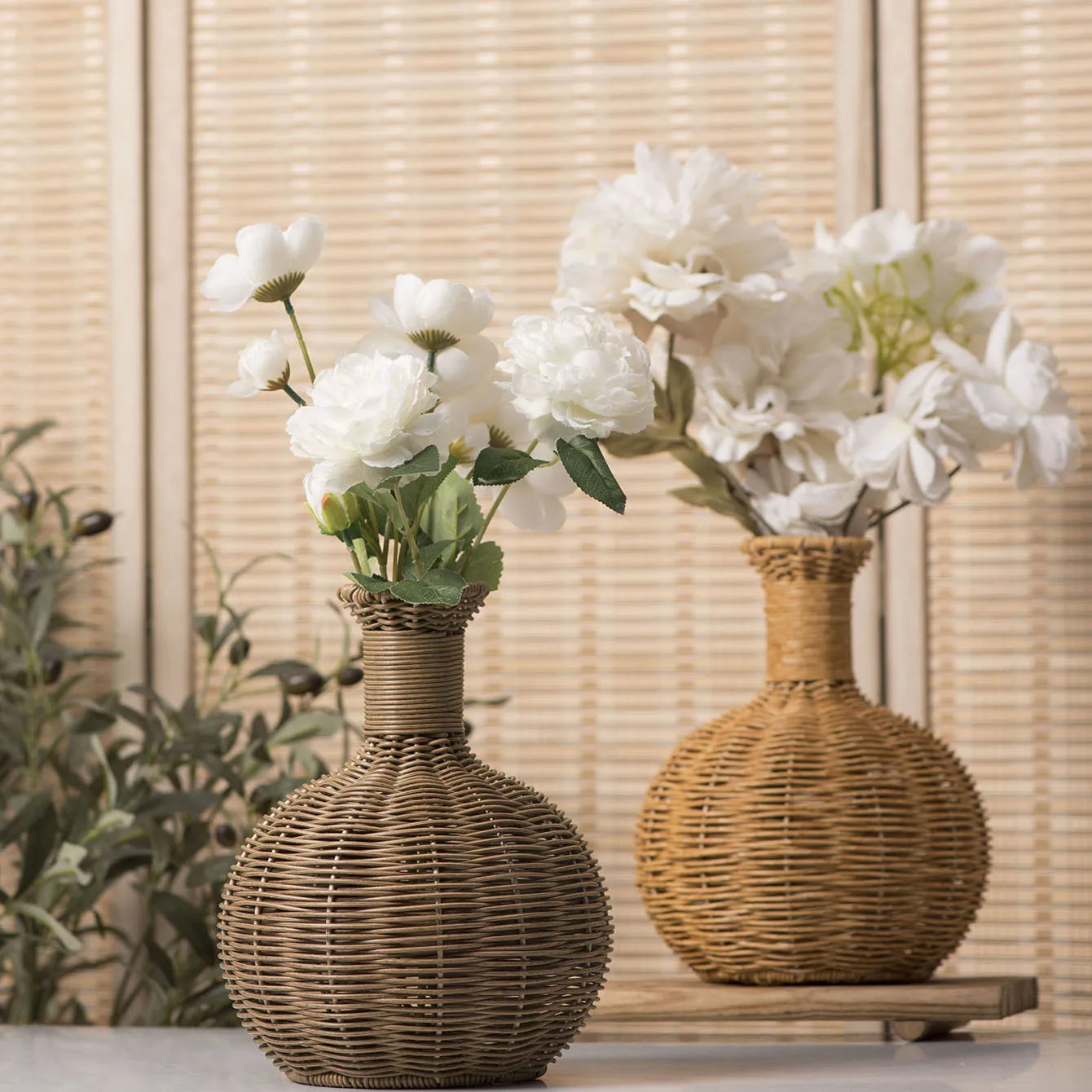 Handwoven Storage Basket Flower Basket Imitation Wicker Baskets Woven Baskets For Flowers Basket Decorative Flower Baskets
