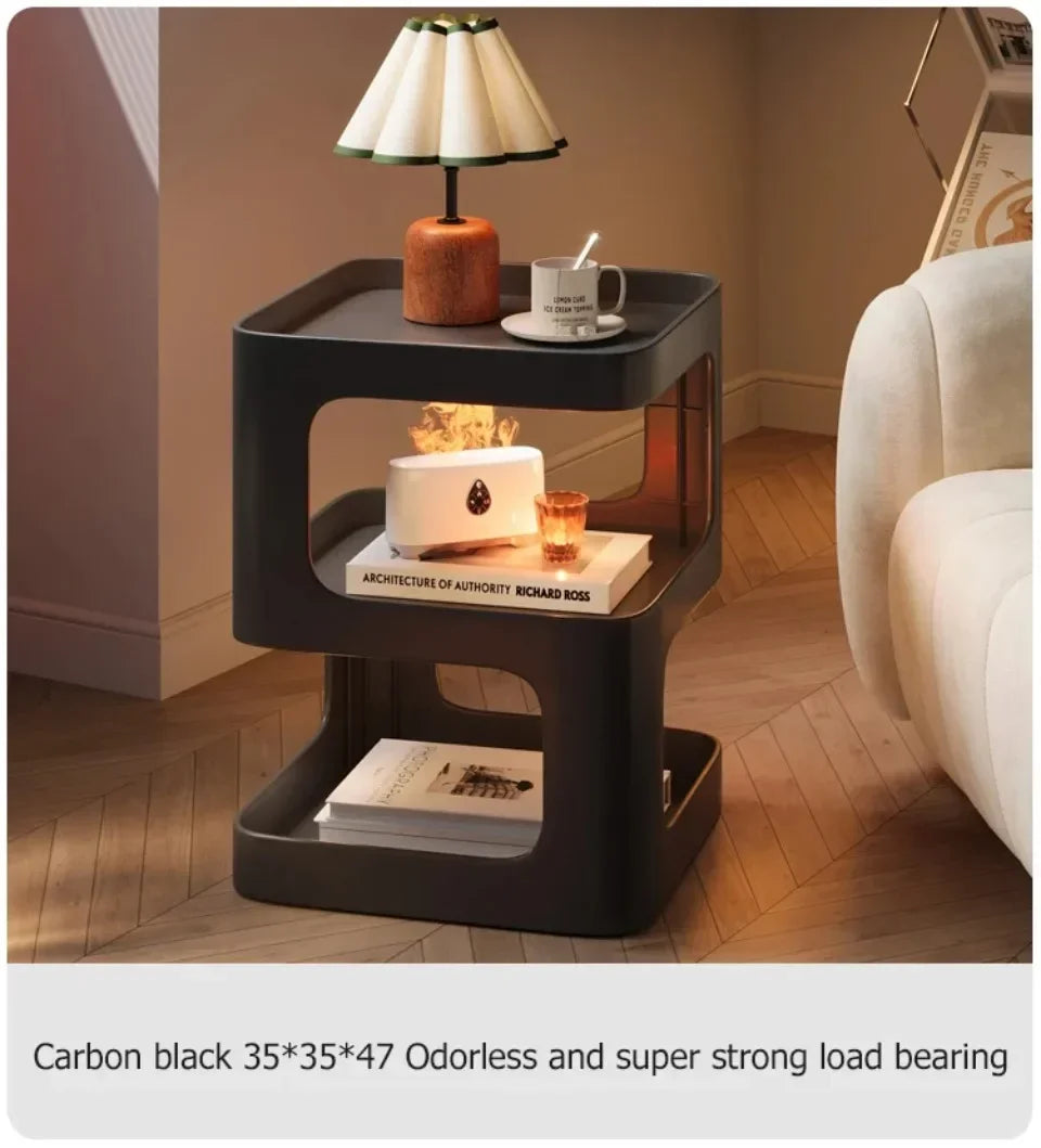 Multi Functional Home Storage Rack Simple and Modern Bedside Table Creative Fashion Detachable Double-layer Storage Platform