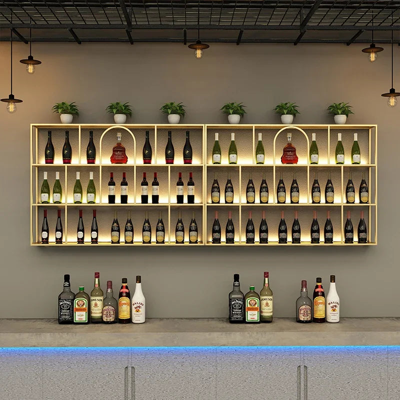 Living Room Bar Cabinet Storage Column Display Design Wedding Kitchen Houses Handmade Wine Rack Modern Wijnrek Square Furniture