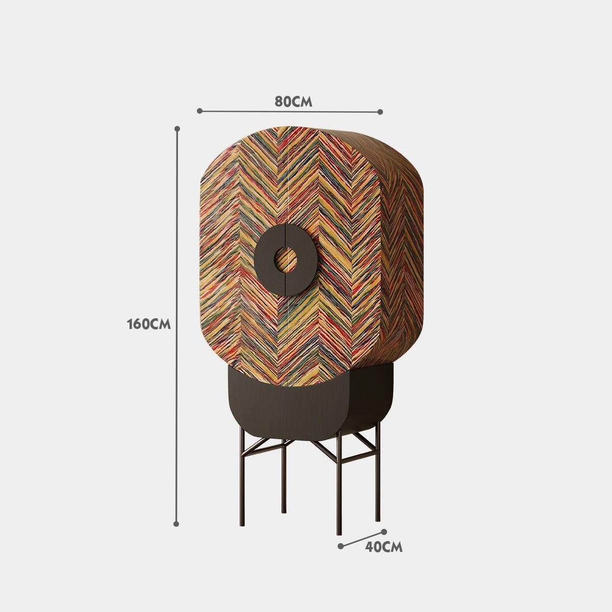 Living Room Against Wall Tall Chest of Drawers Art Display Cabinet  Designer Model Entryway Cabinet