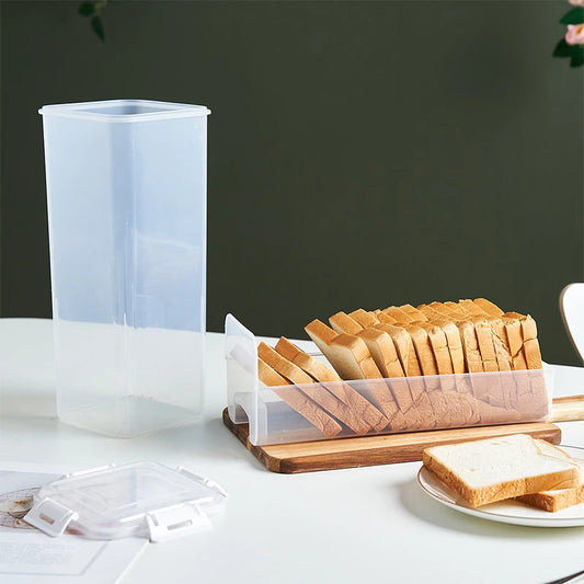 Clear Airtight Bread Storage Container — Keeps Loaves Fresh Longer