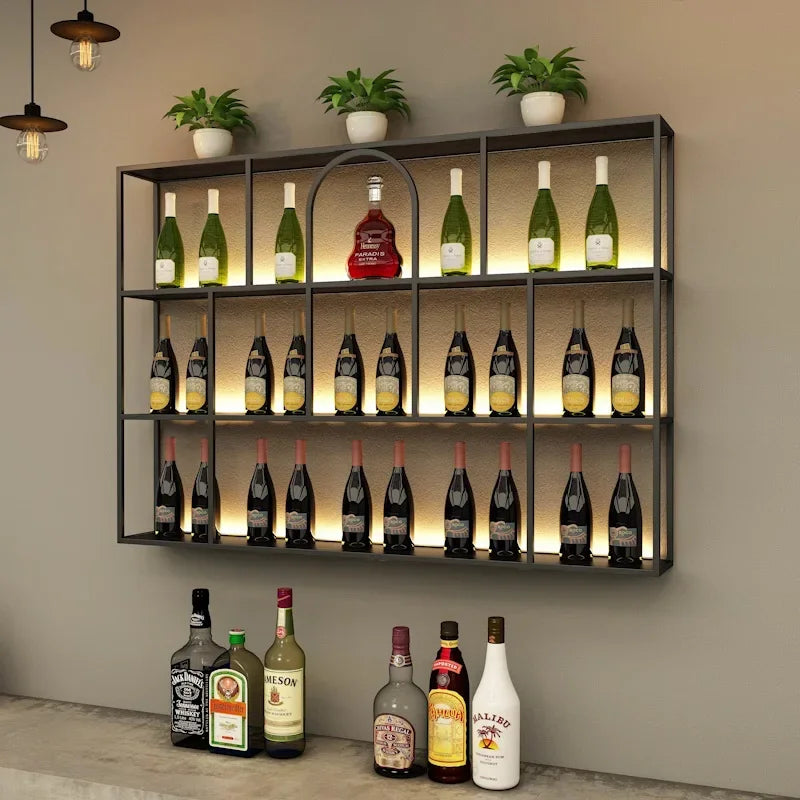 Living Room Bar Cabinet Storage Column Display Design Wedding Kitchen Houses Handmade Wine Rack Modern Wijnrek Square Furniture