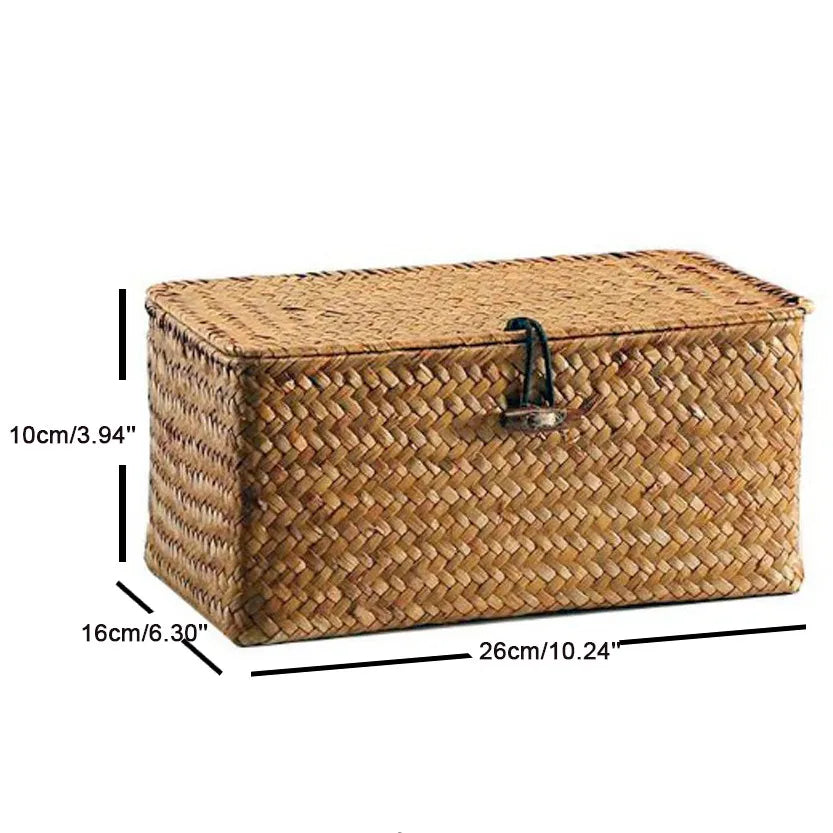 Bamboo Basket Weaving Restoring Ancient Ways With Hand Gift Box Cover The Desktop To Receive Baskets Container Storage Case
