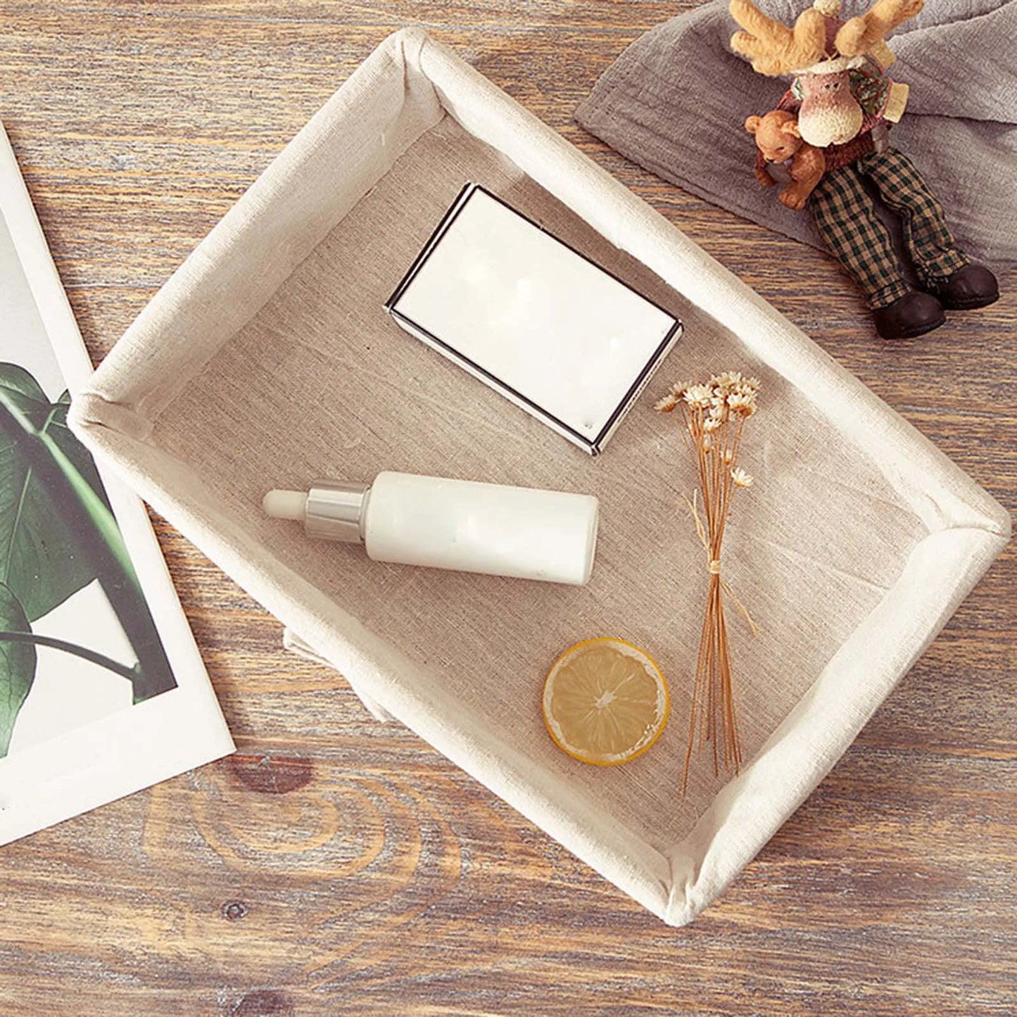 Woven Baskets Handwoven Picnic Basket Display Storage Paper Rope Storage Basket for Cosmetics Lunch Appetizer Snacks Dinner