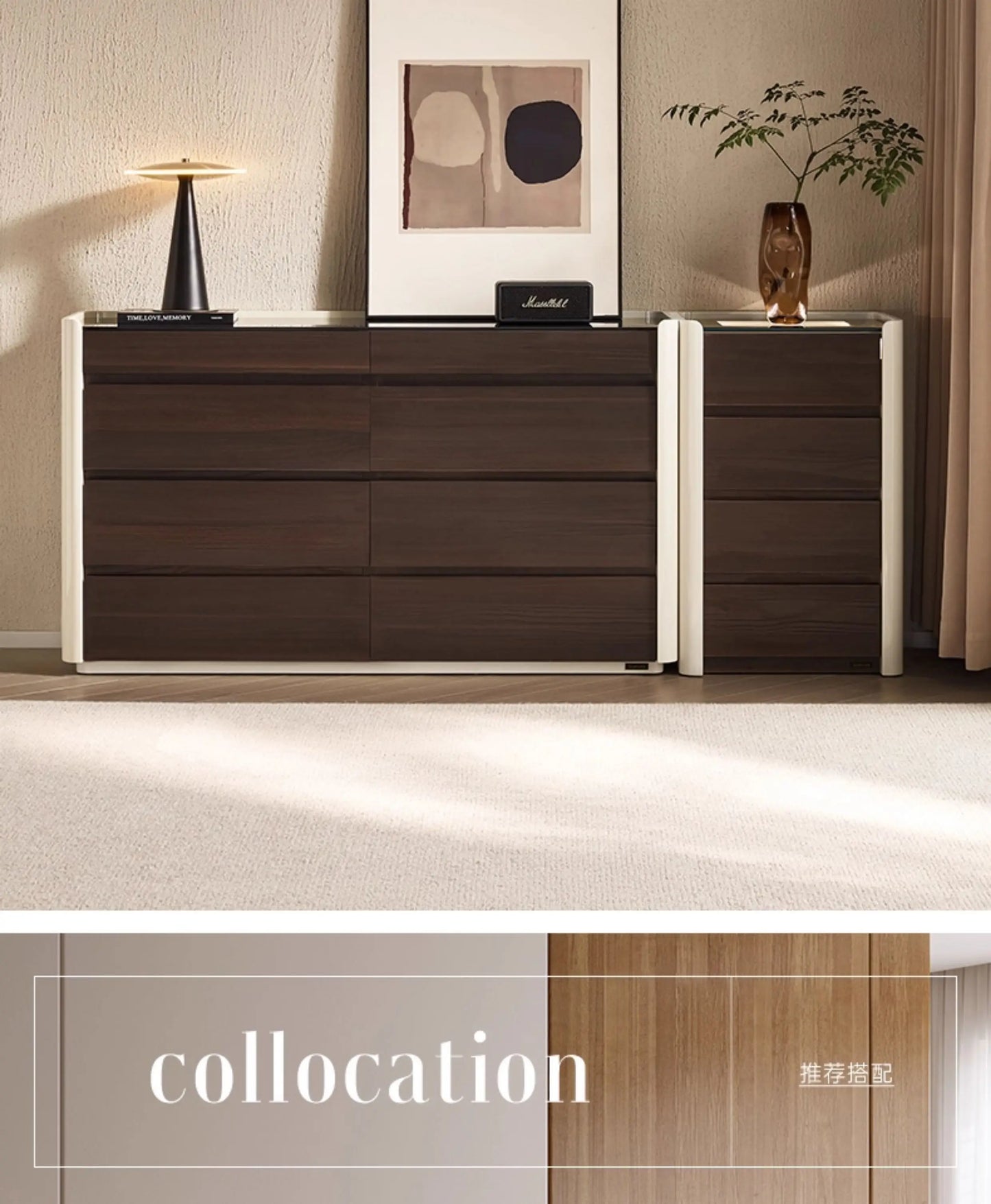 Modern luxury living room cabinets Storage locker Dresser Wardrobe display cabinet drawer type storage stand home furniture