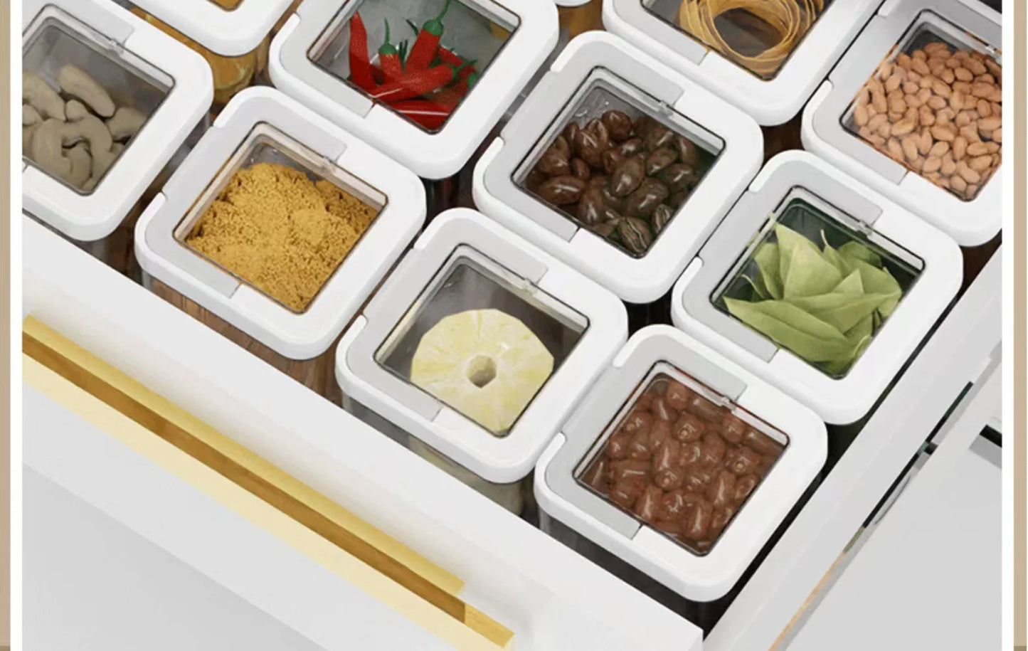 Airtight Kitchen Grain & Snack Storage Container for Coffee and Dry Foods