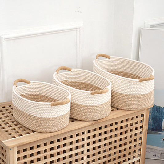 Woven Rope Storage Basket for Home Organization