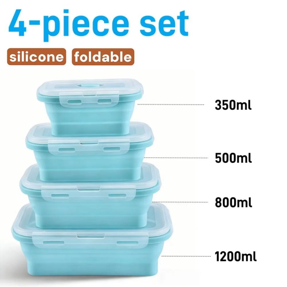 2-Tier Bento Lunch Box with Cutlery — Microwave & Dishwasher Safe