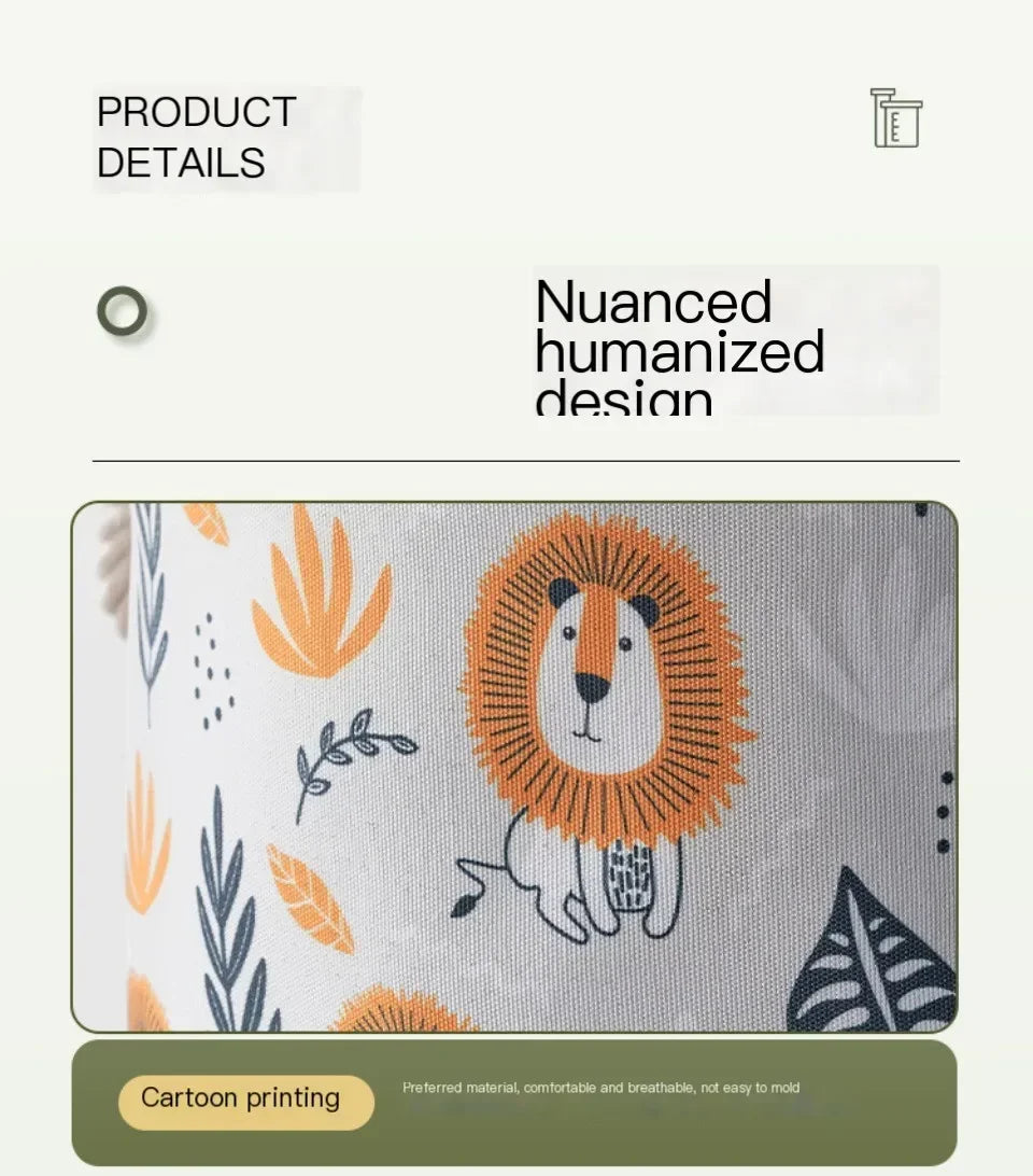 Toys Storage Baskets Collapsible Convenient Storage Basket Cartoon Print Thickened Fabric Drawstring Clutter Storage Organizer