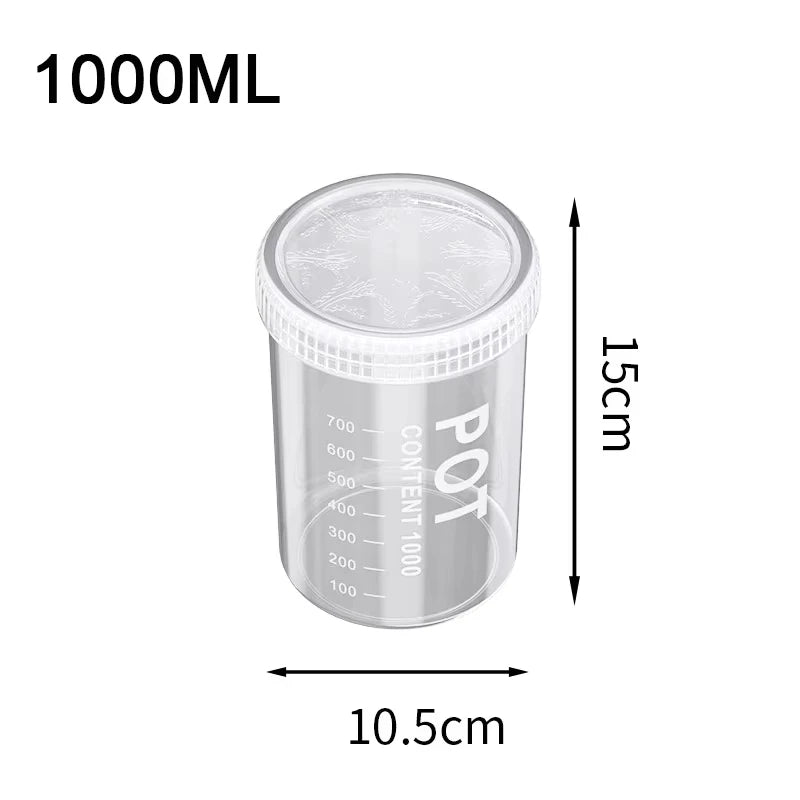 Transparent Moisture-Proof Food Storage Containers for Coffee, Pasta & Dry Goods