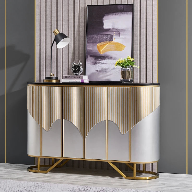 Living Room Storage Cabinet Metal Design Big Showcase Wine Sideboard Luxury Bedroom Meuble De Rangements Home Accessories